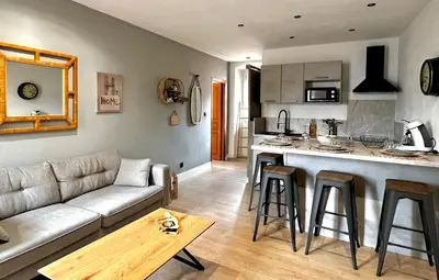 Cuisine ou kitchenette dans l'établissement CASA CALVI
