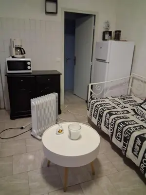 Cuisine ou kitchenette dans l'établissement Studio plage