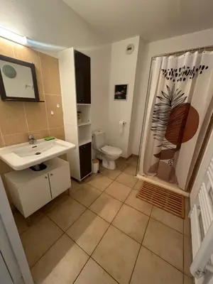 Salle de bains dans l'établissement Charmant appartement dans résidence avec piscines