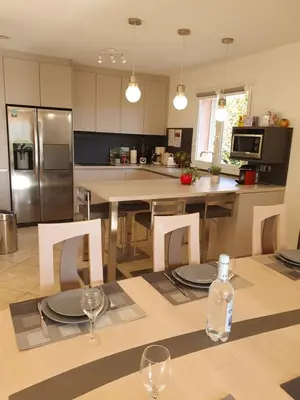 Cuisine ou kitchenette dans l'établissement CAP CORSE VILLA VUE MER et MONTAGNE