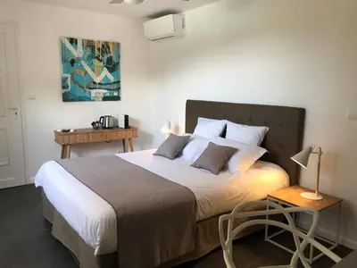 Un ou plusieurs lits dans un hébergement de l'établissement Villa Limone, maison d'hôtes