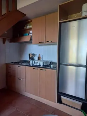 Cuisine ou kitchenette dans l'établissement Appartement de vacances Marine de Bravone - Corse