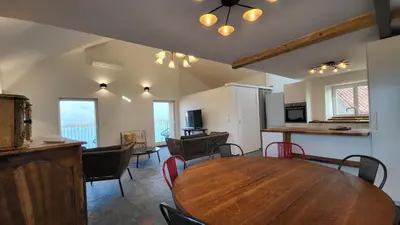 Cuisine ou kitchenette dans l'établissement Entre ciel et mer dans la Citadelle