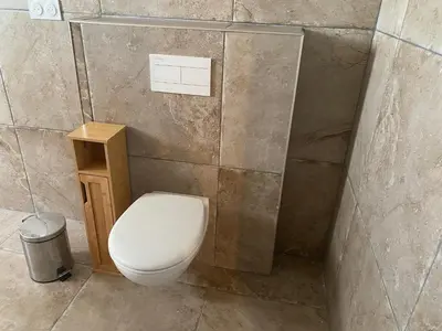 Salle de bains dans l'établissement Maison de charme en bord de mer