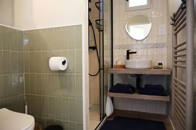 Salle de bains dans l'établissement Studio standing - Village Lumio