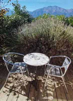 Vue générale sur la montagne ou vue sur la montagne depuis l'appartement