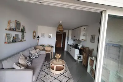 Coin salon dans l'établissement Appartement vue mer au cœur de Calvi