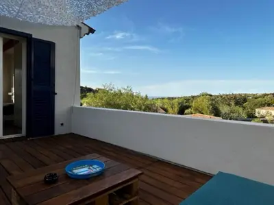 Balcon ou terrasse dans l'établissement Casa Santa Villa 1 km Ile Rousse