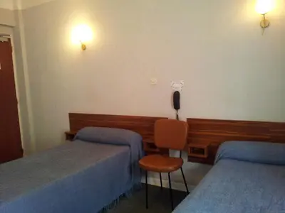 Coin salon dans l'établissement Hôtel Sampiero Corso