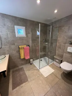 Salle de bains dans l'établissement Residence Appartement le Porto