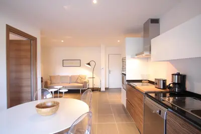 Cuisine ou kitchenette dans l'établissement Residence Catherine