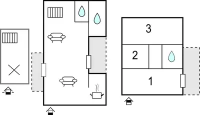 Plan de l'établissement 3 Bedroom Stunning Home In Marignana