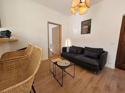 Coin salon dans l'établissement Suite au Cœur de la Citadelle by Monarca