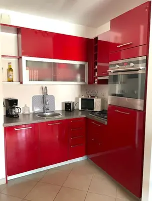 Cuisine ou kitchenette dans l'établissement Bel Appartement en plein cœur de Folelli