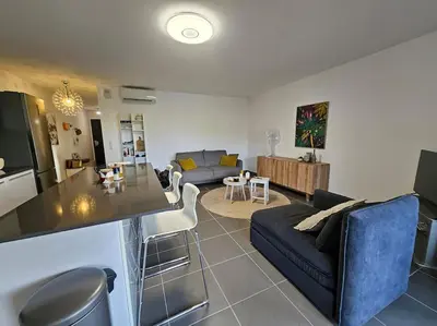 Coin salon dans l'établissement Suite Mare Vista by Monarca