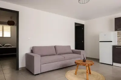 Cuisine ou kitchenette dans l'établissement Appartement départ GR20