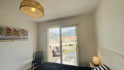 Coin salon dans l'établissement Appartement T3 A Marina 1 LUMIO