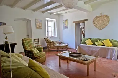 Coin salon dans l'établissement Casa di Pruno