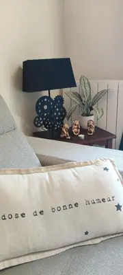 Coin salon dans l'établissement Villa les pieds dans l'eau