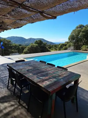 Plan de l'établissement San Quilico - Maison climatisée piscine vue mer