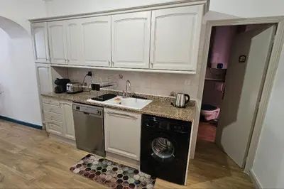 Cuisine ou kitchenette dans l'établissement Appartement rénové centre historique de Bastia à deux pas du Vieux Port