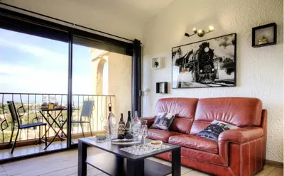 Coin salon dans l'établissement Appartement 165