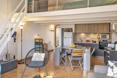 Cuisine ou kitchenette dans l'établissement Casa Sémaphore