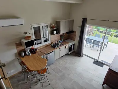 Cuisine ou kitchenette dans l'établissement A Casetta