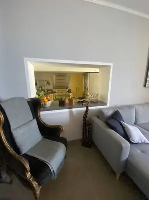 Coin salon dans l'établissement Maison en bord de mer en Corse Lavasina Brando