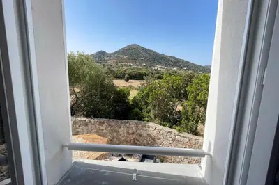 Vue générale sur la montagne ou vue sur la montagne depuis la villa