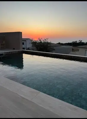 Piscine de l'établissement Villa Casa Maredda bord de mer avec piscine ou située à proximité