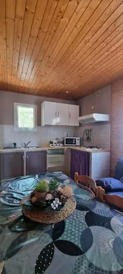 Cuisine ou kitchenette dans l'établissement Résidence bord de mer I Querci