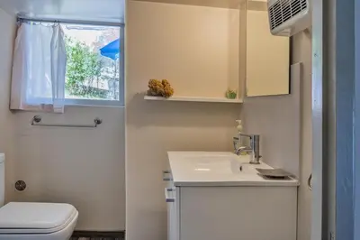 Salle de bains dans l'établissement La Bergerie