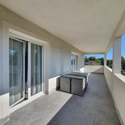 Balcon ou terrasse dans l'établissement appartement Oliviaaxelle
