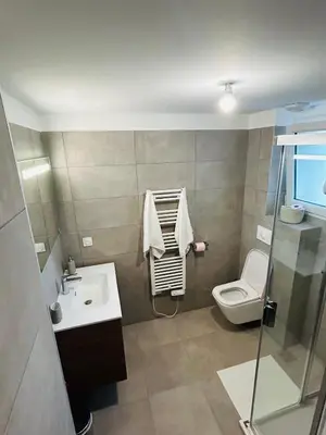 Salle de bains dans l'établissement Appartement T2 Corte