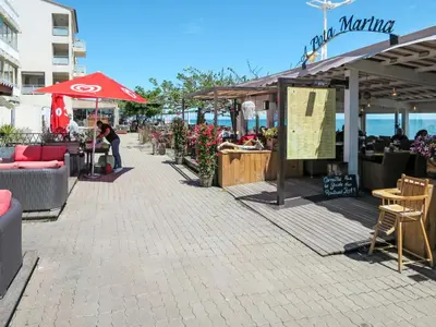 Vue générale sur la mer ou vue sur la mer prise depuis la maison de vacances