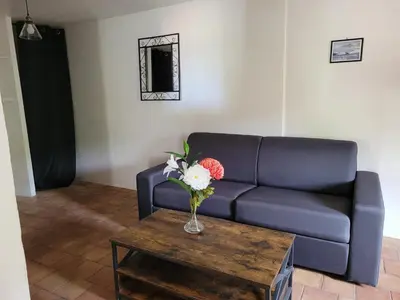 Coin salon dans l'établissement La maison de corse