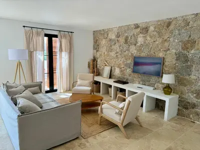 Coin salon dans l'établissement Villa Casa Savelli