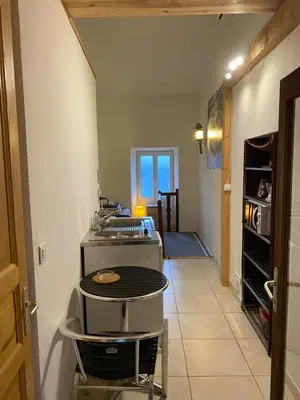 Cuisine ou kitchenette dans l'établissement Appartement maison de village à Ota-Porto