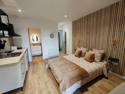 Un ou plusieurs lits dans un hébergement de l'établissement Gîte casa di l'Apa