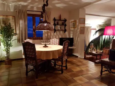 Coin salon dans l'établissement Villa St Michel