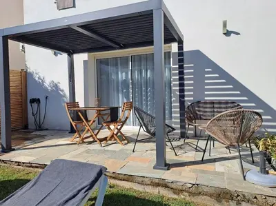Balcon ou terrasse dans l'établissement Appartement T2 rez-de-villa
