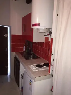 Cuisine ou kitchenette dans l'établissement Studio Haute Ville