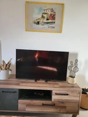 Télévision ou salle de divertissement dans l'établissement Vue Mer & Montagne
