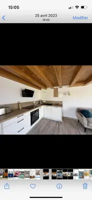 Cuisine ou kitchenette dans l'établissement Appartement Oriana