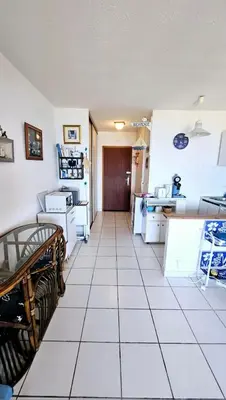 Cuisine ou kitchenette dans l'établissement Studio les pieds dans l'eau