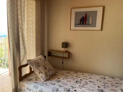 Un ou plusieurs lits dans un hébergement de l'établissement Maison indépendante Haute-Corse mer et montagne