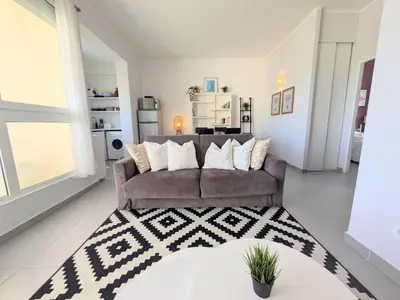 Cuisine ou kitchenette dans l'établissement La Perla di Santa Maria - Vue mer, plage à 100 m