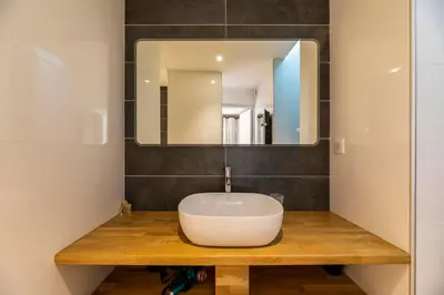 Salle de bains dans l'établissement Villa Casanova