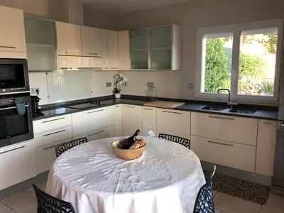 Cuisine ou kitchenette dans l'établissement Bella vista
